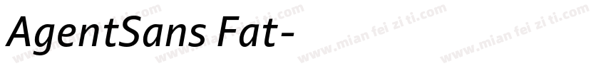 AgentSans Fat字体转换